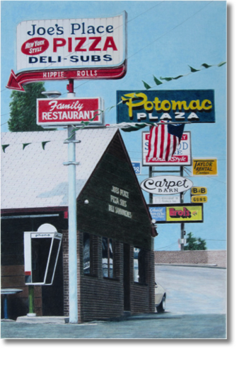 Joe's Place
pencil crayon on paper